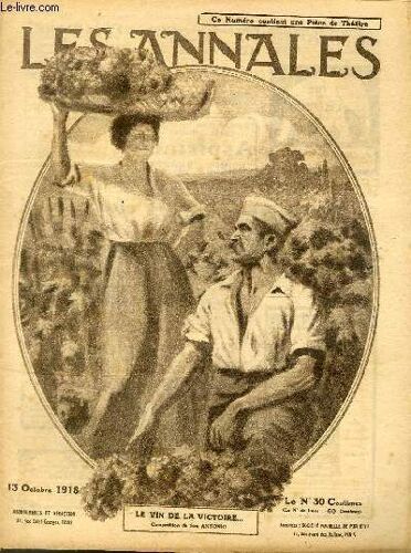 Les Annales Politiques Et Litteraires N° 1842 Le Vin De La Victoire (Composition De Sim Antonio)