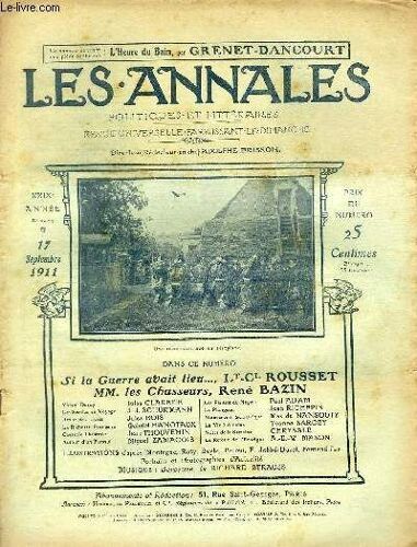 Les Annales Politiques Et Litteraires N° 1473 (2e Semestre) Souvenirs Littéraires - Le Centenaire De Victor Duruy, Par Jules Claretie