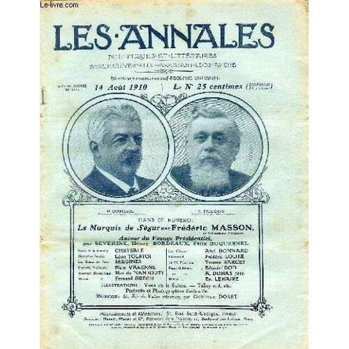 Les Annales Politiques Et Litteraires N° 1416 (2e Semestre) A Travers Champs - Le Rest-Cure, Par Marcel Prévost