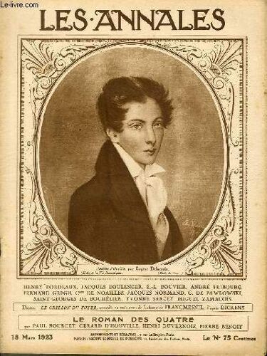 Les Annales Politiques Et Litteraires N° 2073 Amédée D'ouville, Par Eugène Delacroix