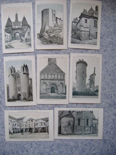 Lot De 43 Cartes "Les Monuments Historiques De France (1ere Série)