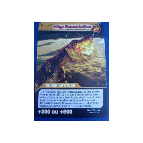 Carte Dinosaur King Mega Boule De Feu - Dkaa 052/100