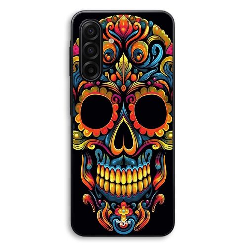 Coque Pour Samsung Galaxy A57 Tête de mort calavera coloré Maniacase