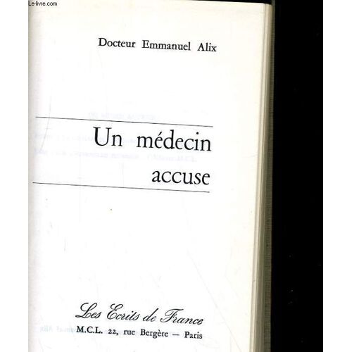 Un Medecin Accuse