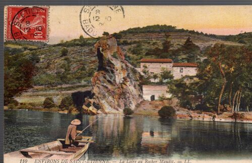 Carte Postale Des Environs De Saint-Etienne (Loire) La Loire Au Rocher Maudit