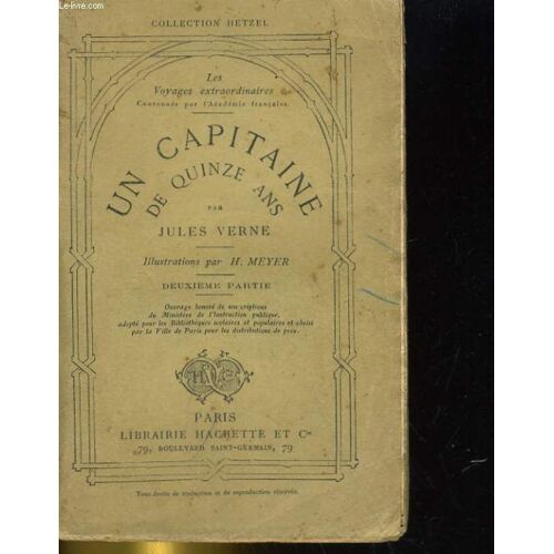 Un Capitaine De Quinze Ans. Premiere Partie Et Deuxieme Partie
