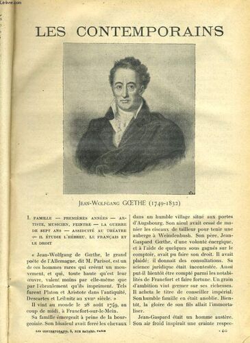 Jean-Wolfgang Goethe (1749-1832) - J. Vasate