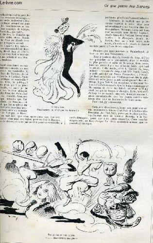 La Vie Parisienne 42e Année - N° 47 - Quelques Tasses De The Par Gobbo - Les Theatres En Ce Moment, Ce Que Pense Feu Sarcey Par Feu Sarcey, Illustré Par Lucien Metivet. - Notes De Voyage: A ...