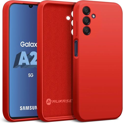 Coque pour Samsung Galaxy A25, Coque Samsung A25 5G, Housse en Silicone de Qualité, Protection avec Microfibre Douce Antichoc, Etui Pour Sil Rouge, Samsung A25 5G