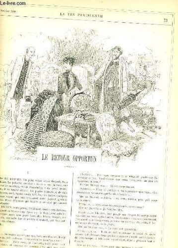 La Vie Parisienne 24e Année - N° 6 - Le Retour Opportun De Dom. G. - Les Fourrures - A Propos De Marion Delorme, Ce Qu'en Pense Louis Xiii De Ut. - Une Maison De Banque De Ix