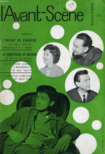 L'avant-Scene - Femina-Theatre N° 195 - L'enfant Du Dimanche De Pierre Brasseur, Présentation De P.-L. Mignon