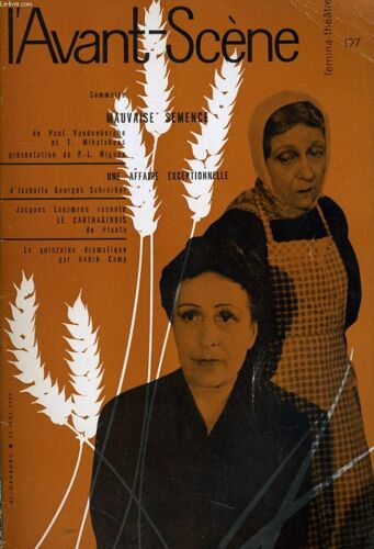 L'avant-Scene - Femina-Theatre N° 197 - Mauvaise Semence De Paul Vandenberghe