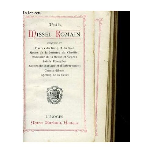 Petit Missel Romain N°11bis