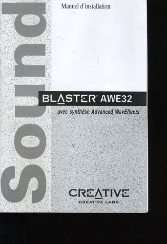 Manuel D'installation. Blaster Awe 32. Creative
