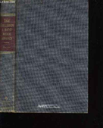 Ionic Equilibrium. A Mathematical Approach