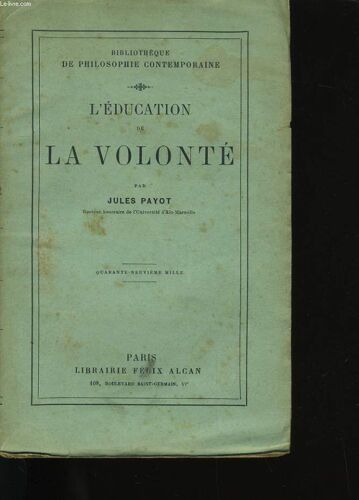 L'education De La Volonte