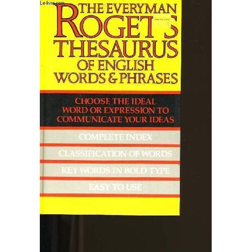 Roget's Thesaurus Of English Words & Phrases