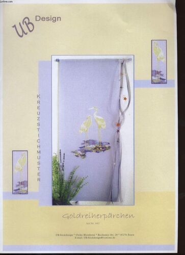 Stickanleitung Für Wandbehang Glodreiher-Pärchen