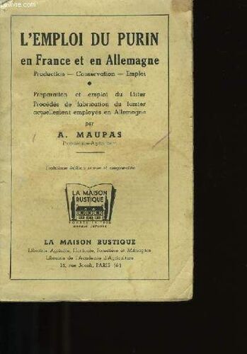 L'emploi Du Purin En France Et En Allemagne