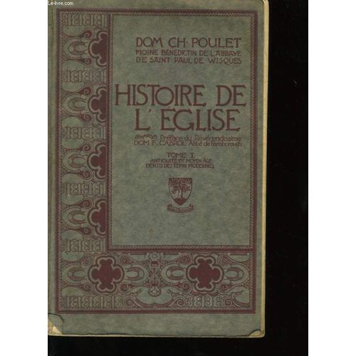 Histoire De L' Eglise. Tome 1