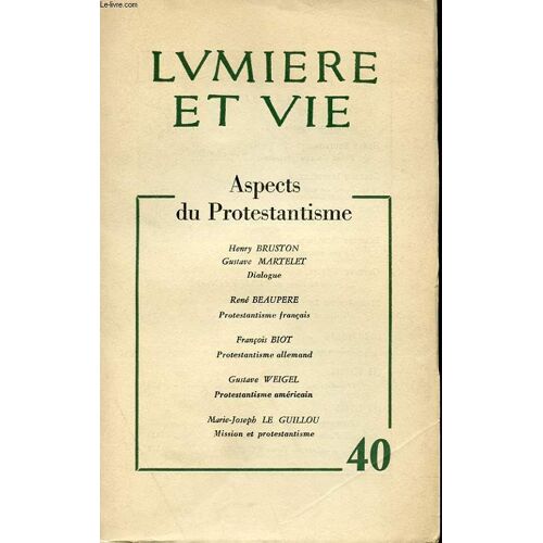 N° 40 - Aspects Du Protestantisme