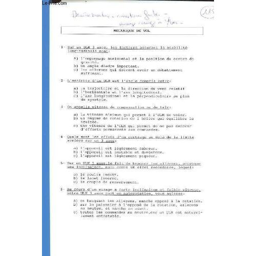Mecanique De Vol + Campagne Securite