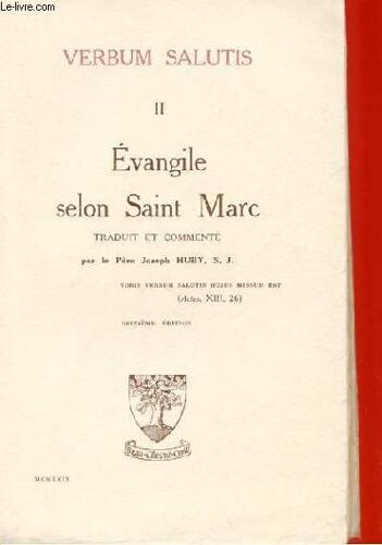 Verbum Salutis Ii - Evangile Marc