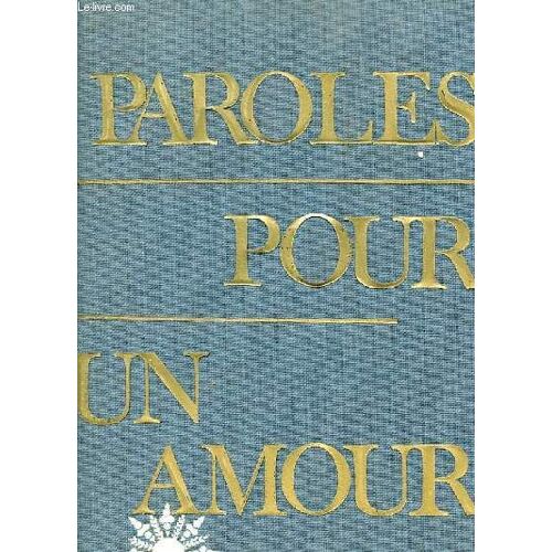 Paroles Pour Un Amour