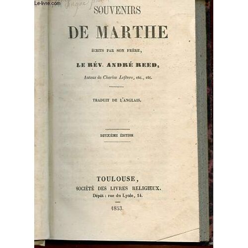 Souvenirs De Marthe