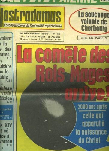 Nostradamus L'hebdomadaire De L'actualite Mysterieuse - N°89