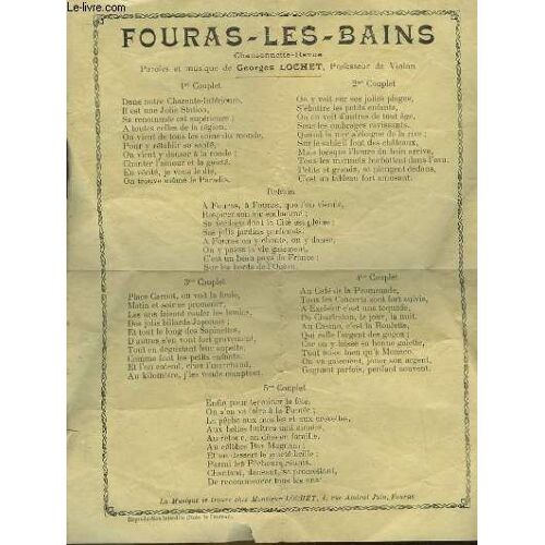 Fouras-Les-Bains - Chanson