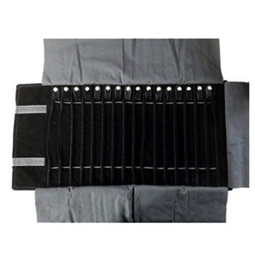 Sac de rangement en rouleau pour bijoux en velours, sac de rangement Portable pour colliers