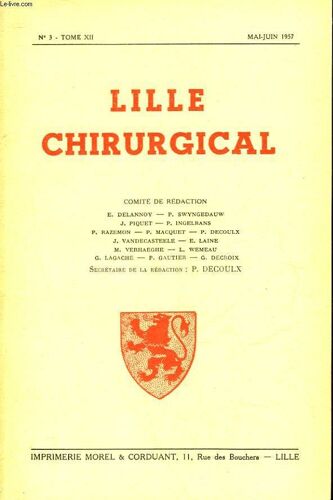 Lille Chirurgical - N°3 - Tome 12