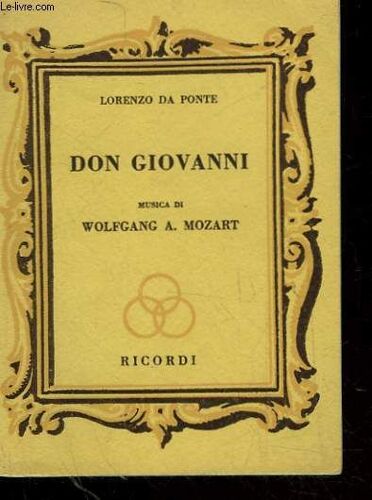 Don Giovanni - Dramma Giocoso In 2 Atti