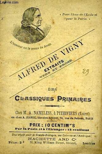 Les Classiques Primaires - Extraits - Moise - La Mort De L'aigle - Le Cor - La Mort Du Loup - Le Sauvage - Prisonnier Sur Parole