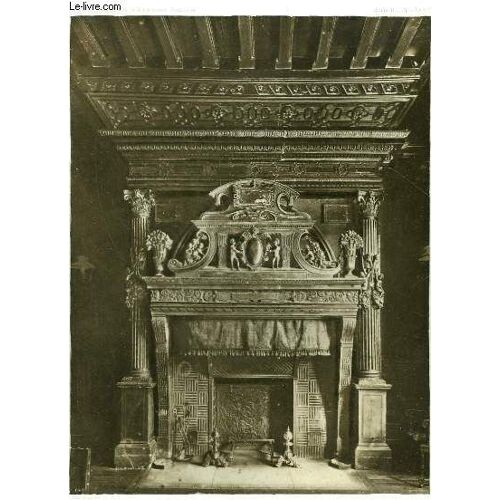 1 Gravure En Noir Et Blanc De La Cheminee De La Grande Salle De L'hotel De Vauluisant - Troyes