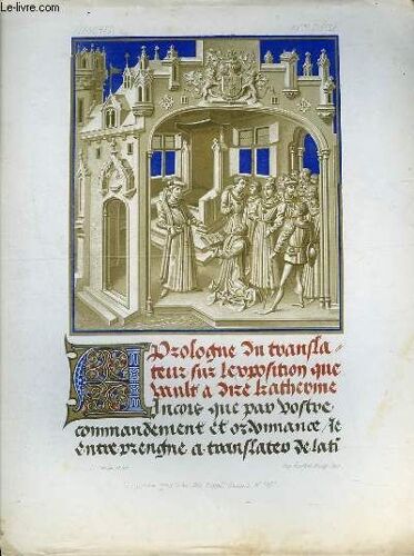 1 Gravure 19° Couleurs - Frontispice En Grisaille Du Ms; Supplt Francais N°540