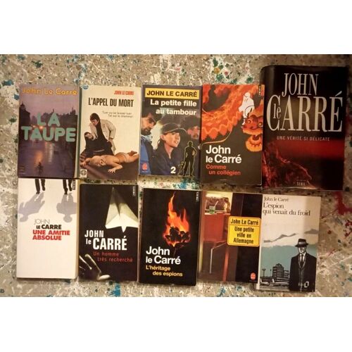 Lot 10 John Le Carré Vérité Si Délicate, L'héritage Des Espions, La Maison Russie, La Taupe, La Petite Fille Au Tambour, L'espion Qui Venait Du Froid, Une Petite Ville En Allemagne, Comme Un Collégien