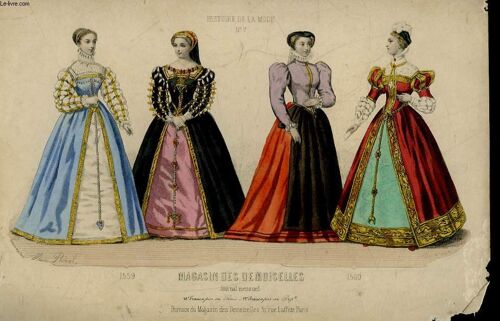 1 Gravure En Couleurs - Hsitoire De La Mode N°7
