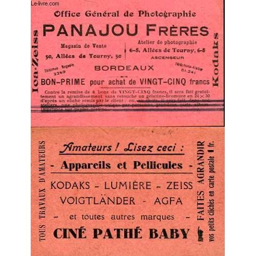 1 Bon-Prime - Office General De Photographie Panajou Freres