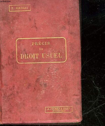 Precis De Droit Usuel - Enseignement Secondaire - 1° Cycle 3°B