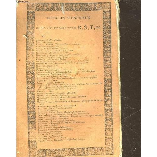 Dictionnaire Des Sciences Medicales - Tome 47- De - Racine - A - Resorbans