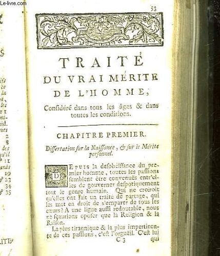 Traite Du Vrai Merite De L'homme