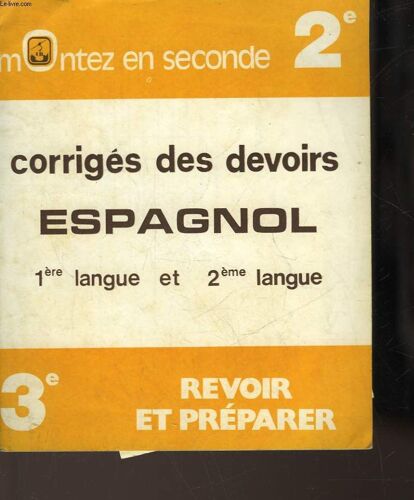 Corriges Des Devois Anglais - 1° Langue Et 2° Langue