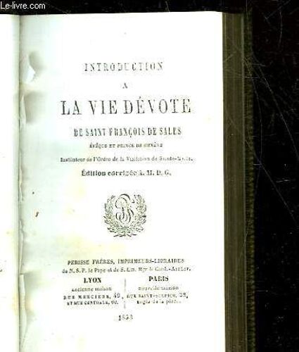 Introduction A La Vie Devote