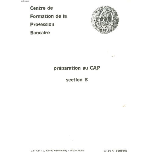 Preparation Au Cap - Section B - 3° Et 4° Periodes