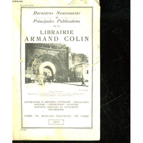 Dernieres Nouveautes Et Principales Publication De La Librairie Armand Colin