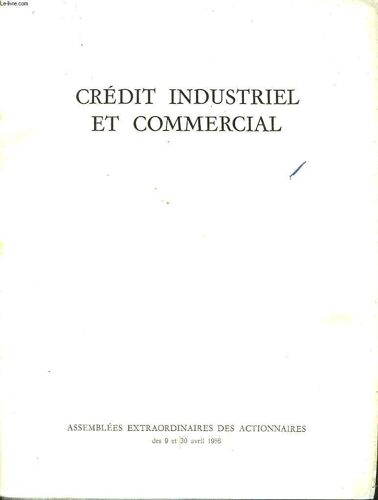 1 Lot De 4 Numeros - Credit Industriel Et Commercial