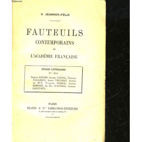 Fauteuils Contemporains De L'academie Francaise