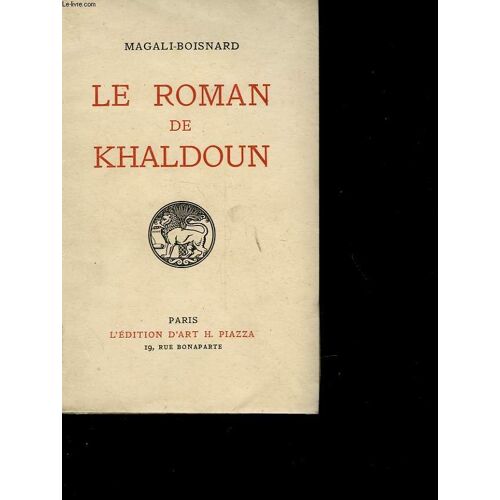 Le Roman De Khaldoun